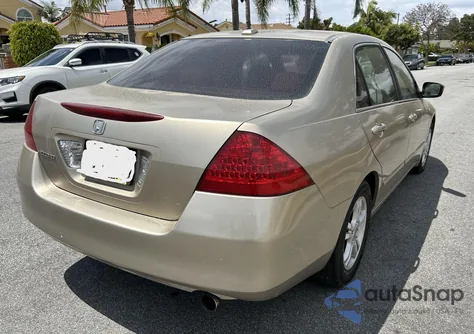 2007 Honda Accord 2.4 Ex из США, поврежденный, VIN 1HGCM56847A083255